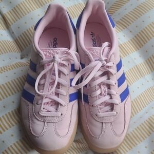 Adidas Women's Pink and Blue Sneakers
